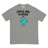 Debut garment mockup | Little Mr. K-Hole (Boxy Tee) | Grey