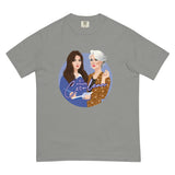Debut garment mockup | Cerulean (Boxy Tee) | Grey