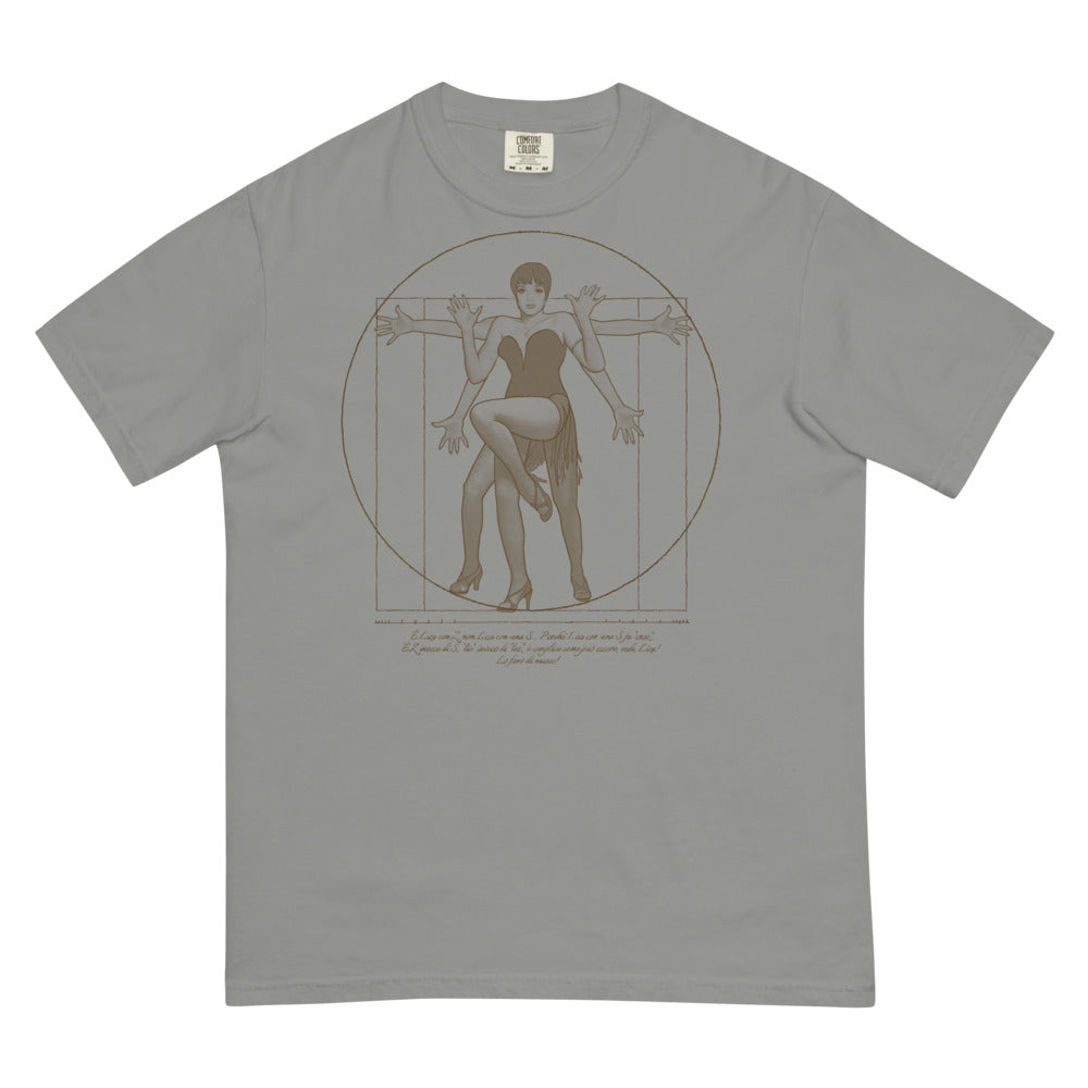 Debut garment mockup | The Divine Jazz Hands (Boxy Tee) | Grey
