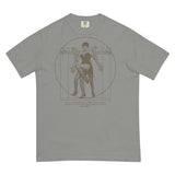 Debut garment mockup | The Divine Jazz Hands (Boxy Tee) | Grey