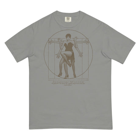 Debut garment mockup | The Divine Jazz Hands (Boxy Tee) | Grey