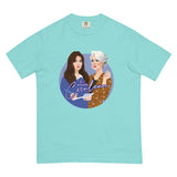 Debut garment mockup | Cerulean (Boxy Tee) | Lagoon Blue