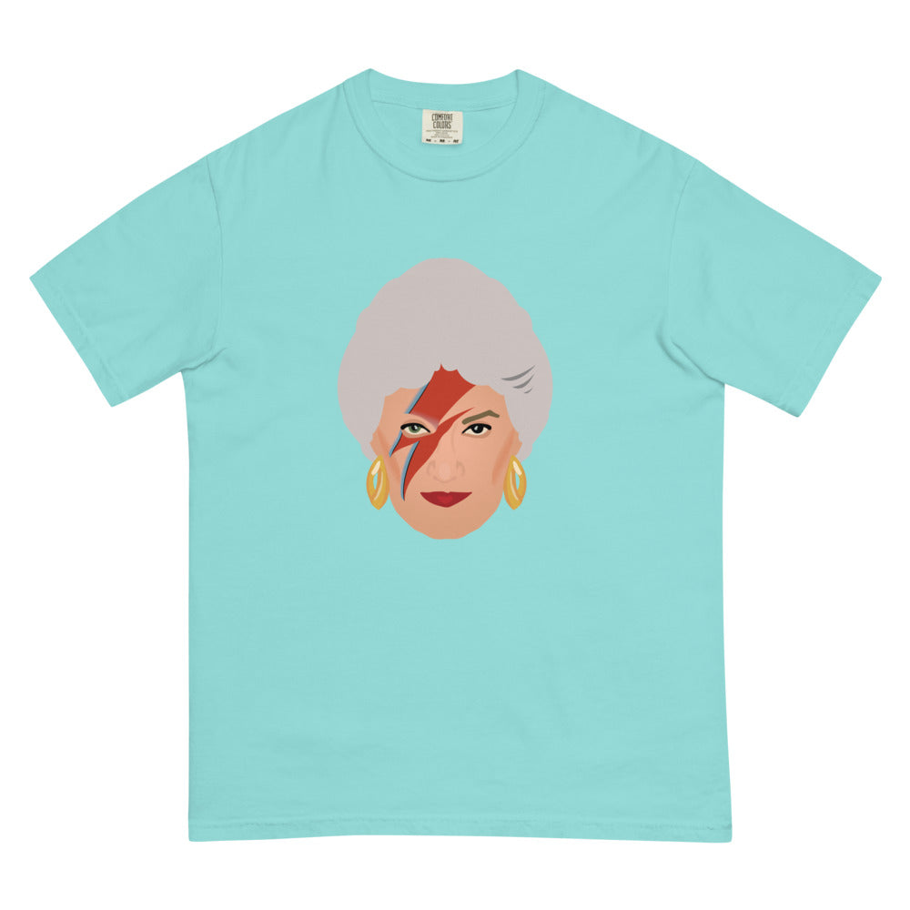 Debut garment mockup | Zbowie (Boxy Tee) | Lagoon Blue