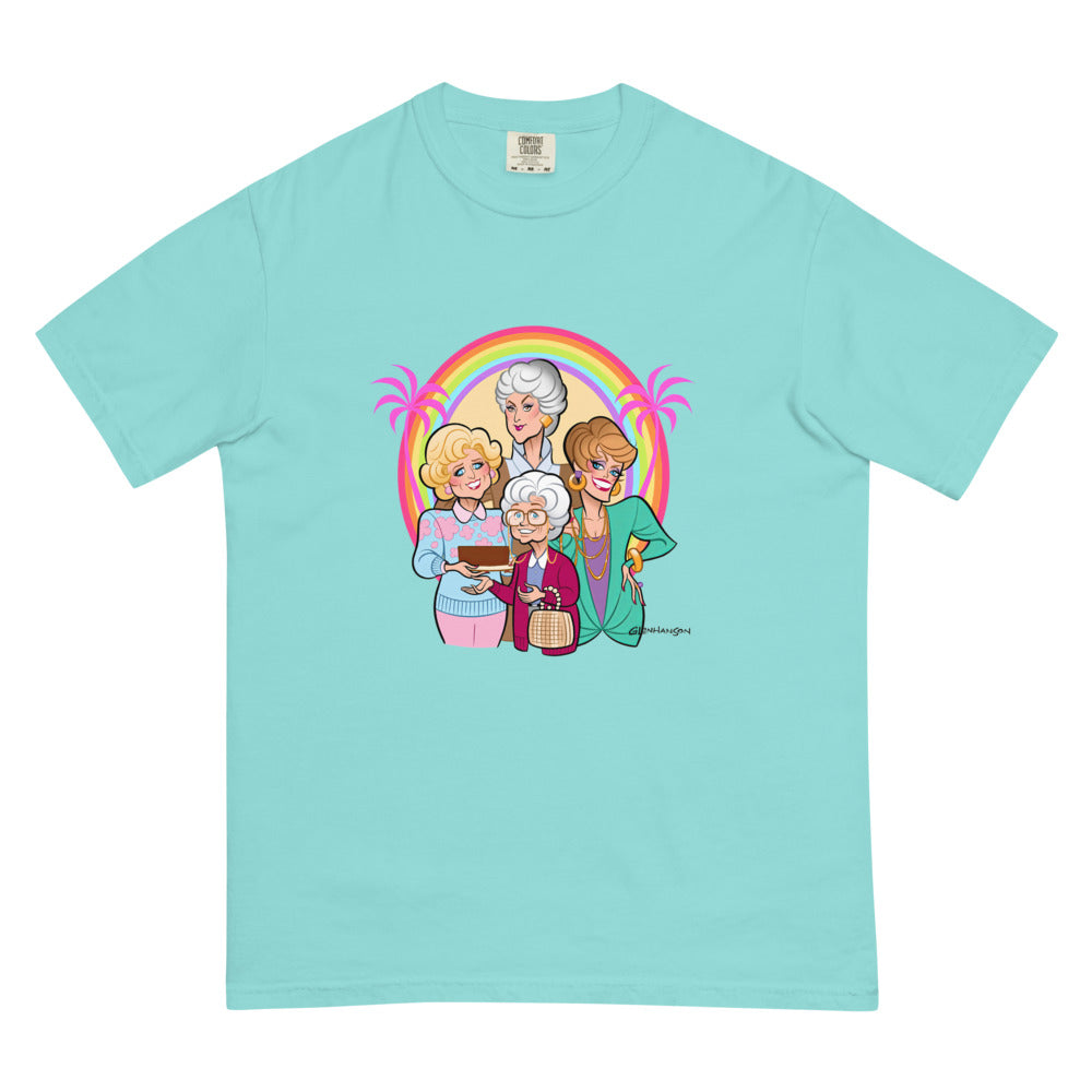 Debut garment mockup | Miami is Proud (Boxy Tee) | Lagoon Blue
