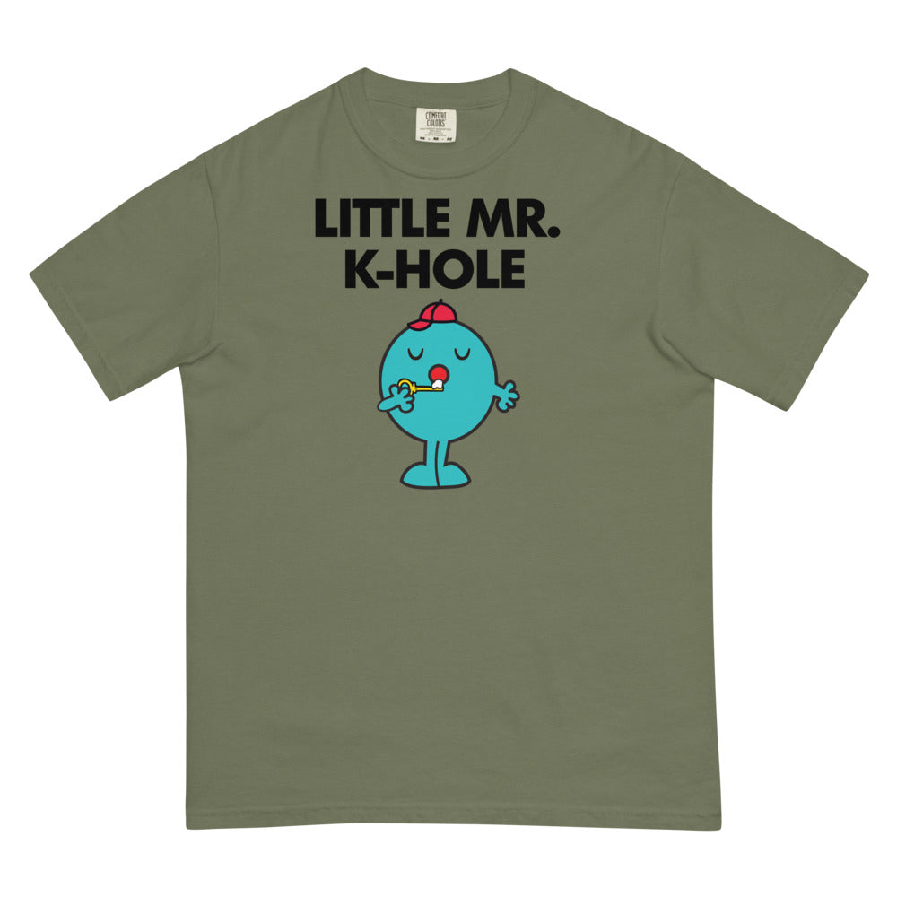 Debut garment mockup | Little Mr. K-Hole (Boxy Tee) | Moss
