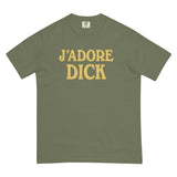 Debut garment mockup | J'Adore Dick (Boxy Tee) | Moss