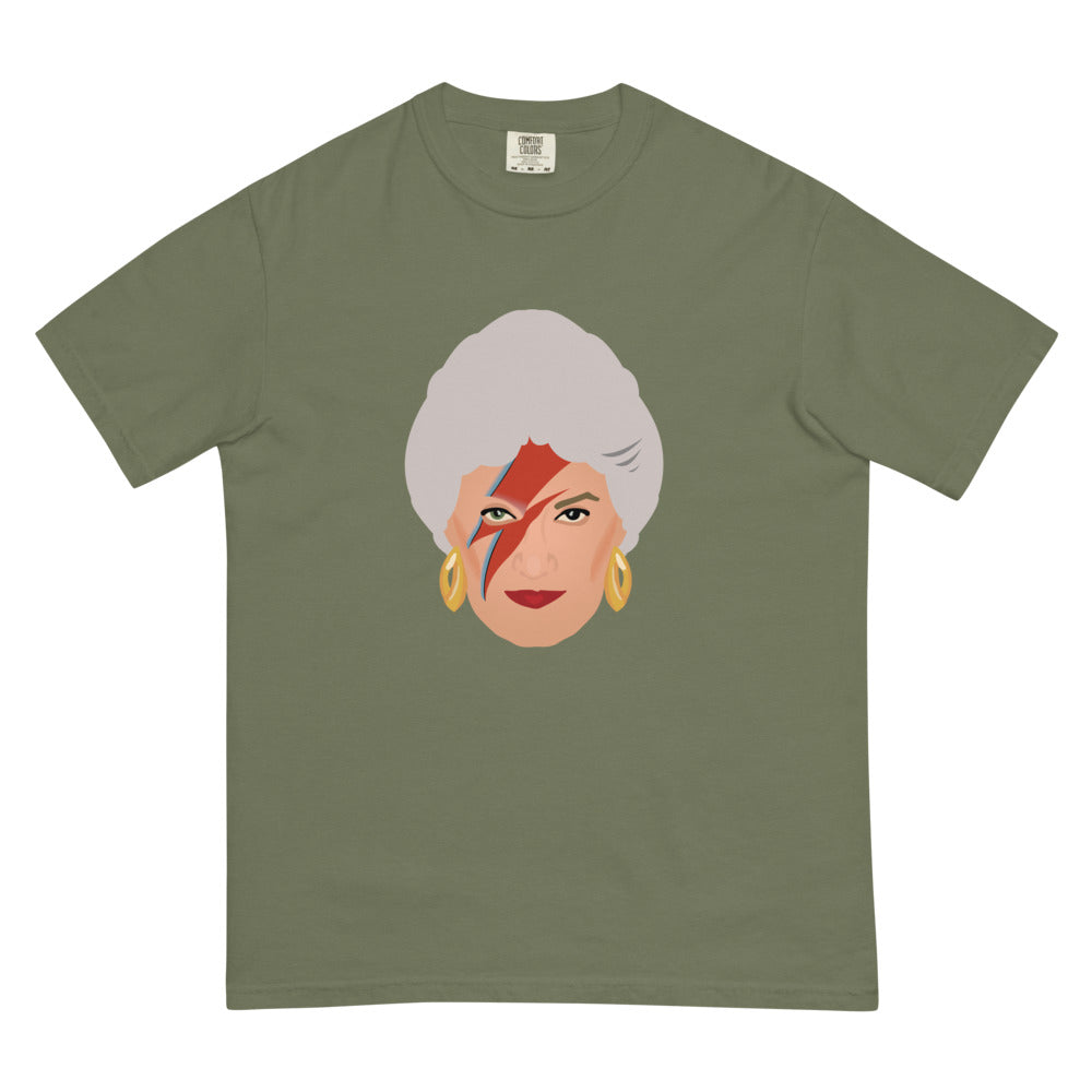 Debut garment mockup | Zbowie (Boxy Tee) | Moss