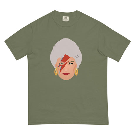 Debut garment mockup | Zbowie (Boxy Tee) | Moss