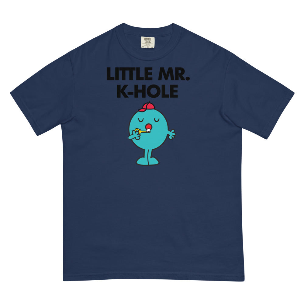 Debut garment mockup | Little Mr. K-Hole (Boxy Tee) | True Navy