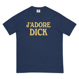 Debut garment mockup | J'Adore Dick (Boxy Tee) | True Navy