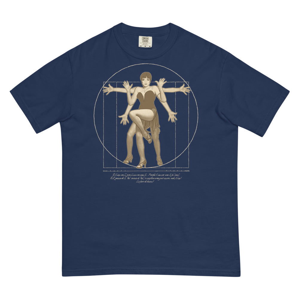 Debut garment mockup | The Divine Jazz Hands (Boxy Tee) | True Navy
