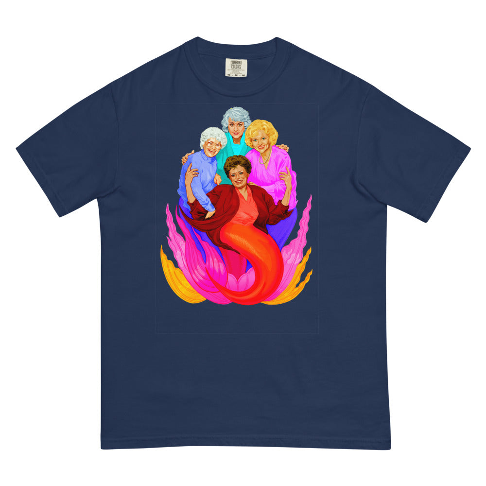Debut garment mockup | Thank You for Being a Finned (Boxy Tee) | True Navy