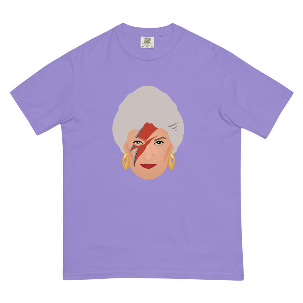 Debut garment mockup | Zbowie (Boxy Tee) | Violet