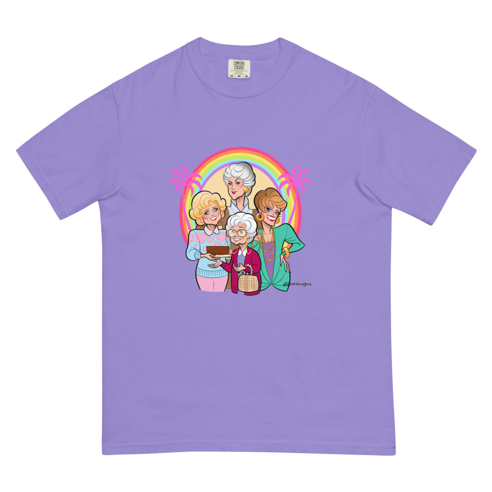 Debut garment mockup | Miami is Proud (Boxy Tee) | Violet