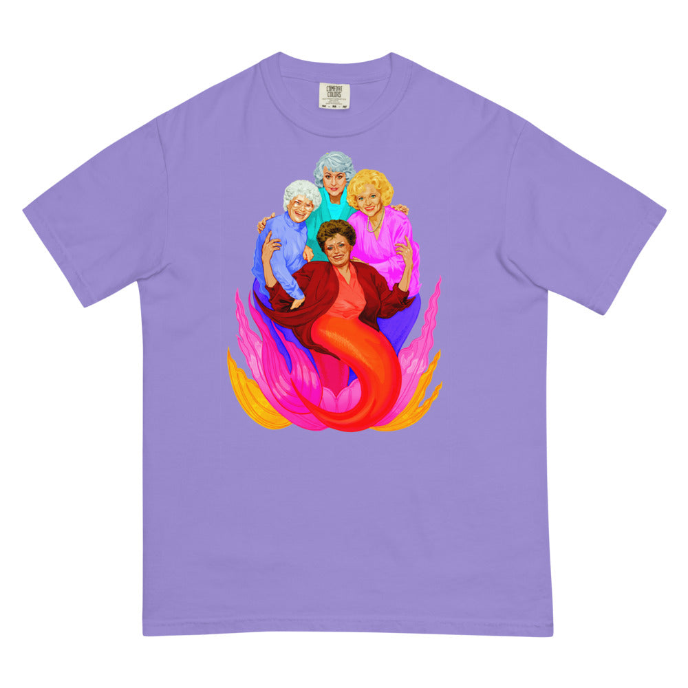 Debut garment mockup | Thank You for Being a Finned (Boxy Tee) | Violet