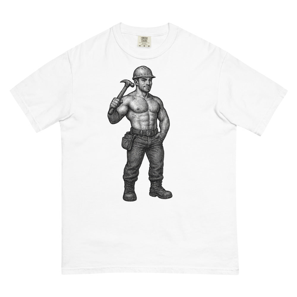 Debut garment mockup | Hammer Time (Boxy Tee) | White