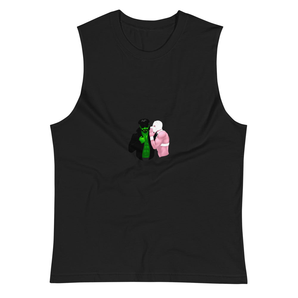 Elpha Pup (Muscle Shirt) - Black