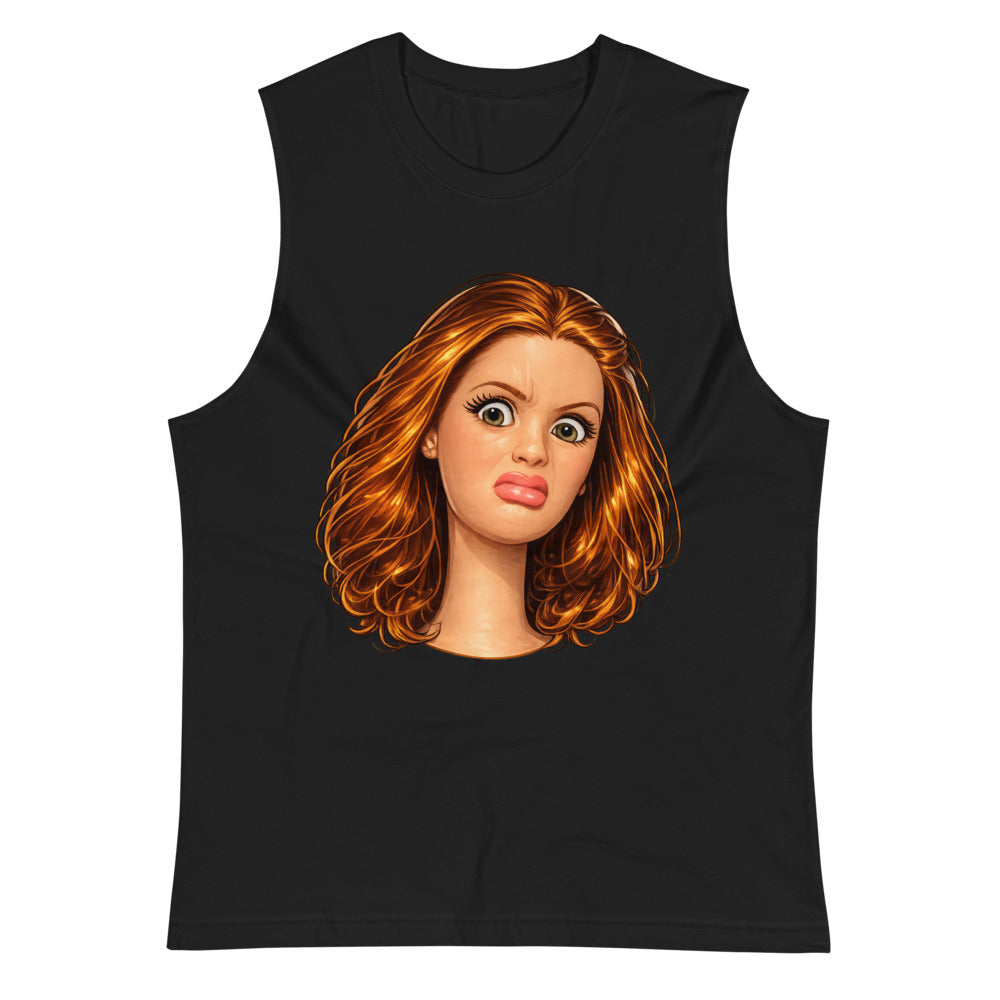 Disgusted Doll (Muscle Shirt) - Black