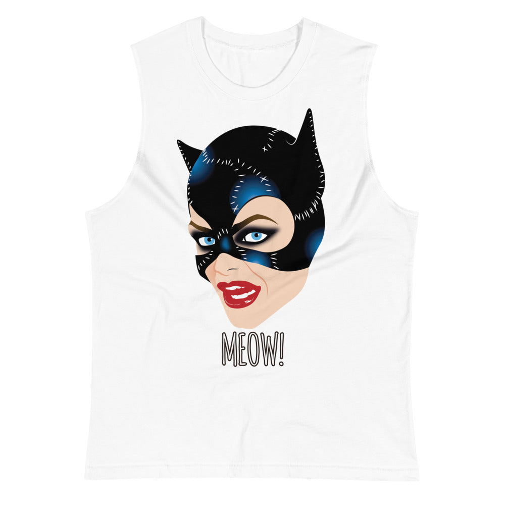 Meow (Muscle Shirt) - White