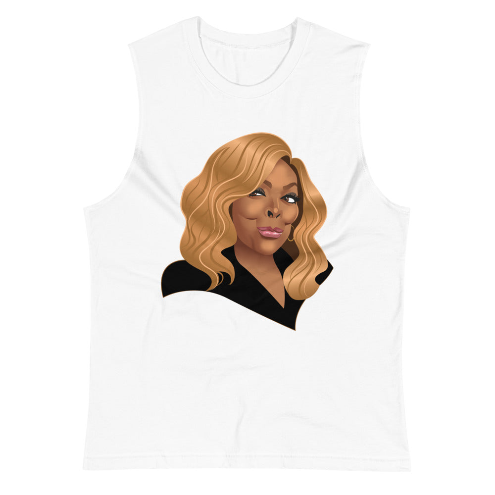 A Little Sus (Muscle Shirt) - White