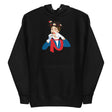 Debut garment mockup | Mary Poppers (Hoodie) | Black
