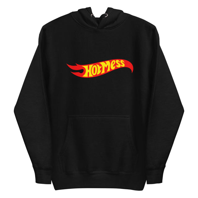Debut garment mockup | Hot Mess (Hoodie) | Black