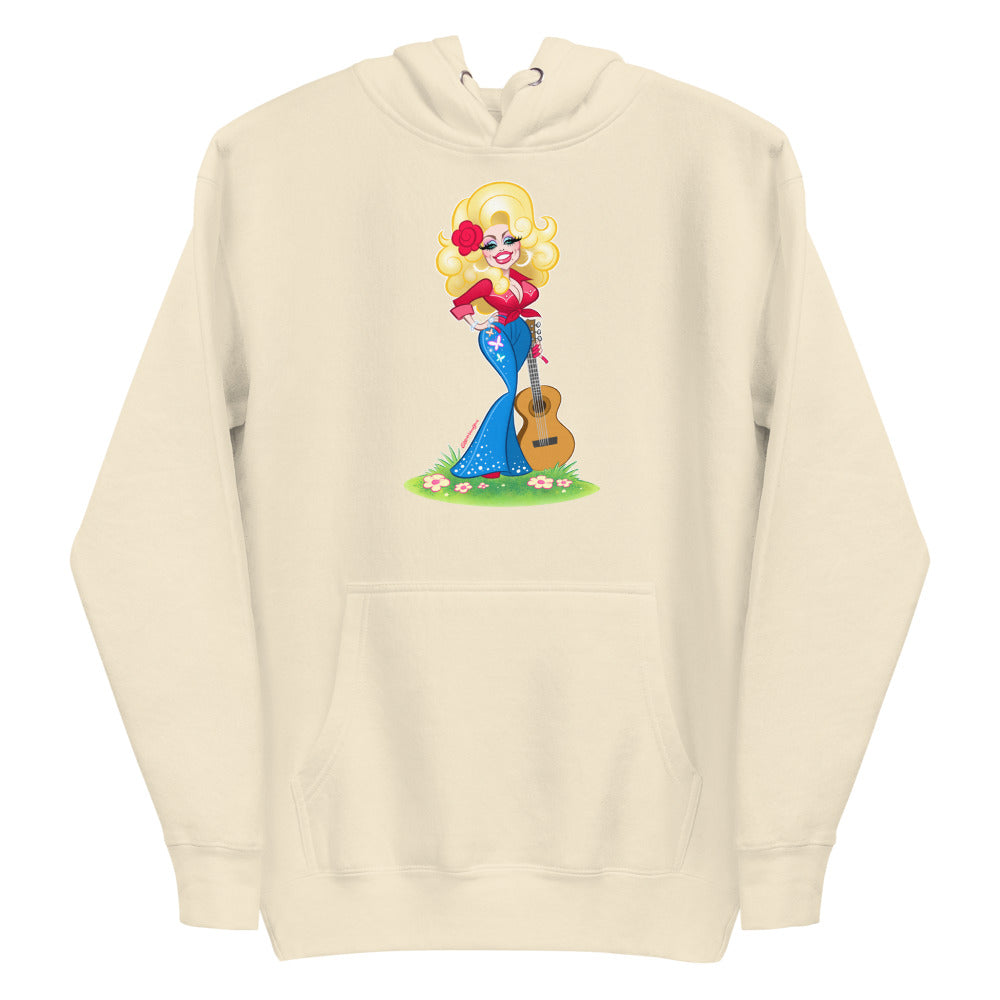 Debut garment mockup | Smoky Mountain Glam (Hoodie) | Bone