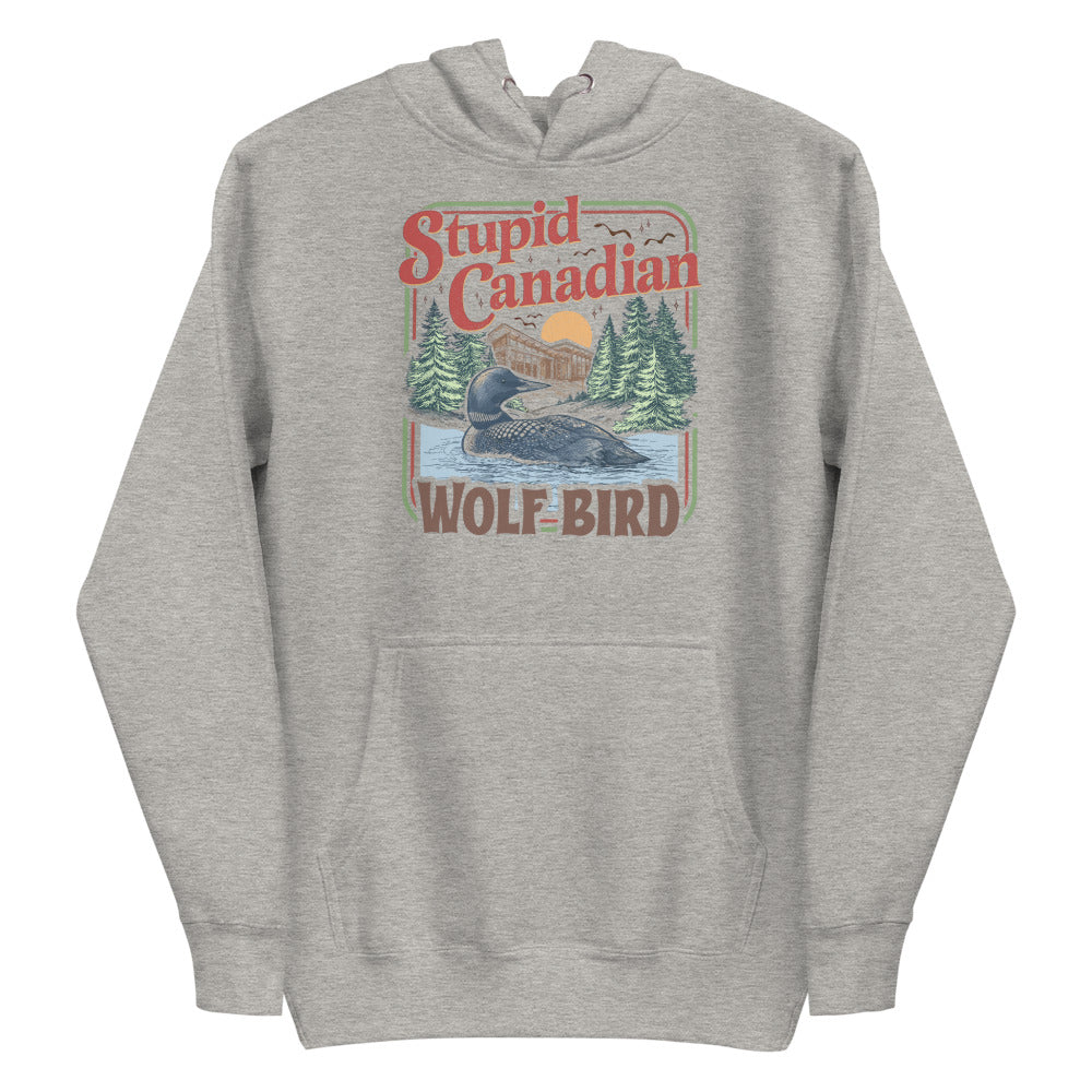 Wolf Bird (Hoodie) - Carbon Grey