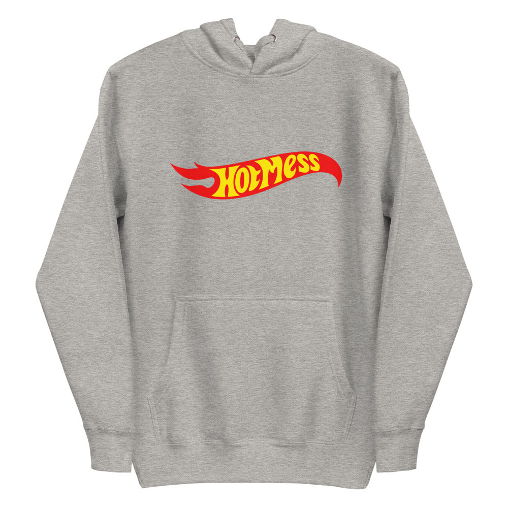 Debut garment mockup | Hot Mess (Hoodie) | Carbon Grey