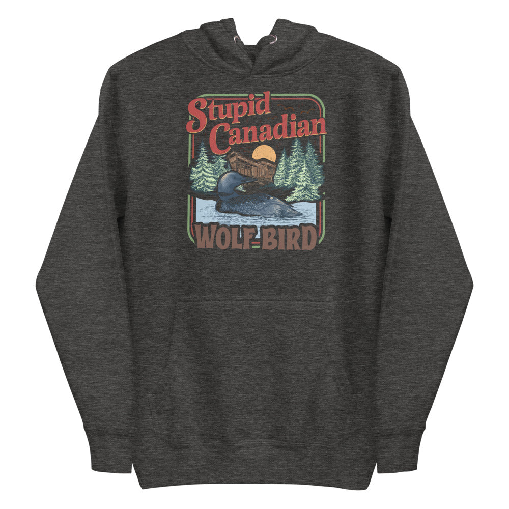 Wolf Bird (Hoodie) - Charcoal Heather