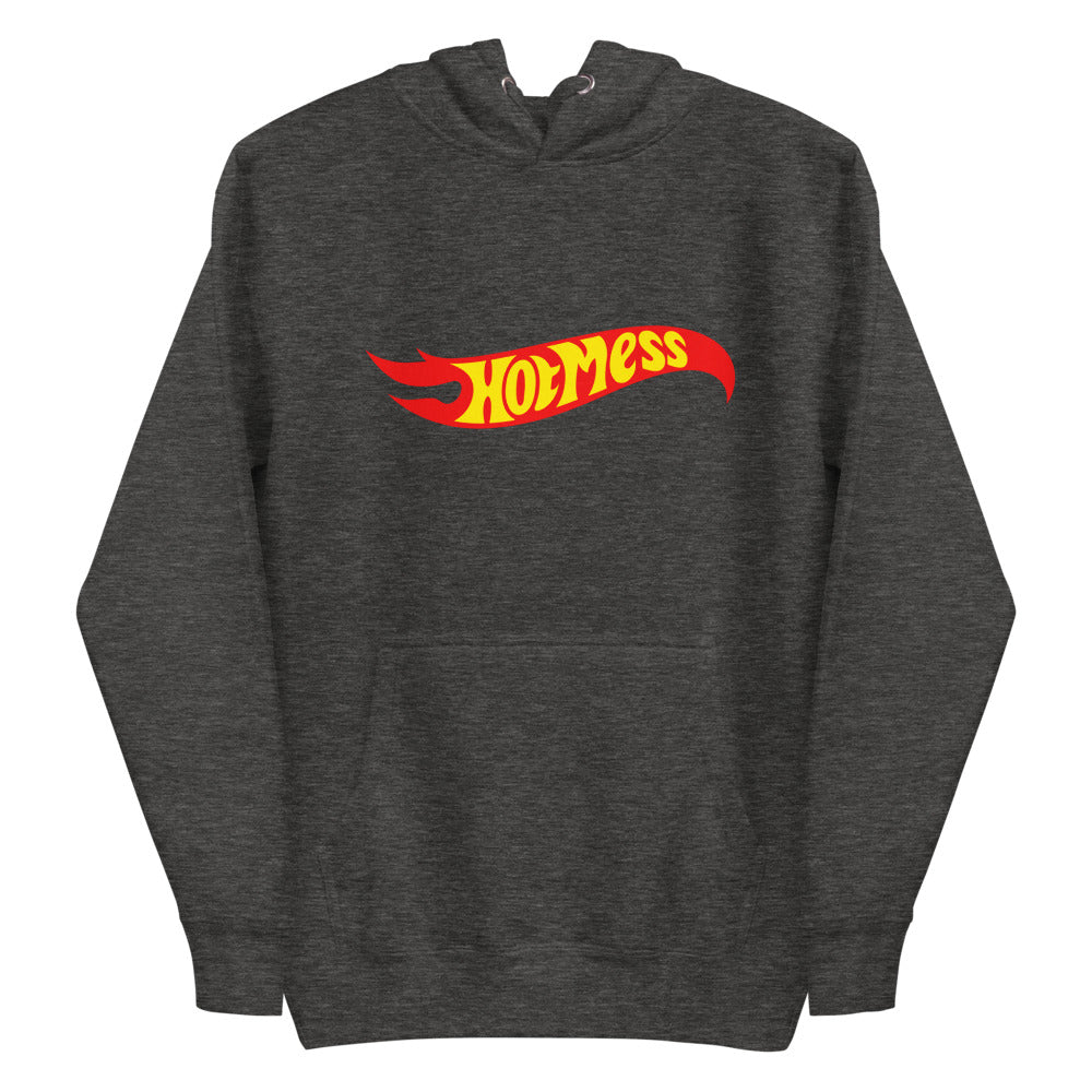 Debut garment mockup | Hot Mess (Hoodie) | Charcoal Heather