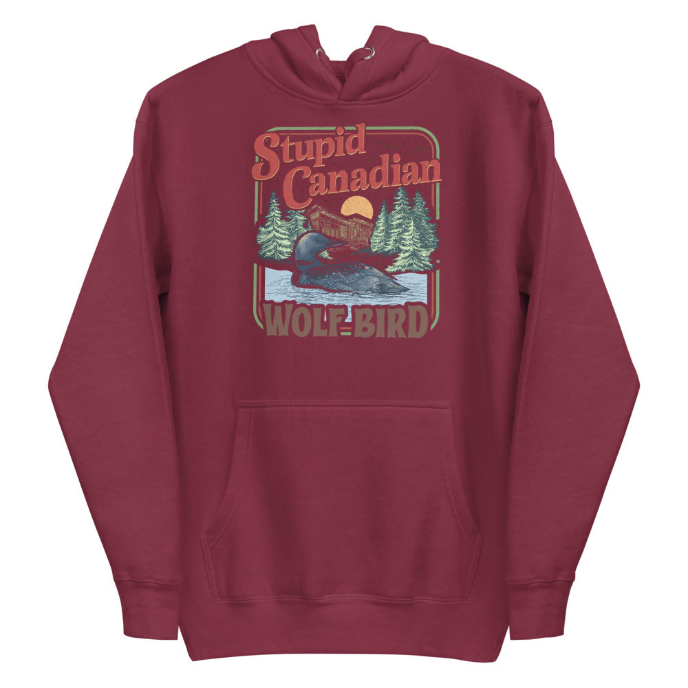 Wolf Bird (Hoodie) - Maroon