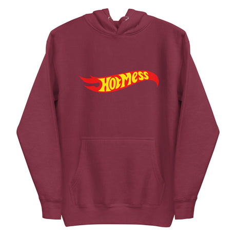 Hot Mess (Hoodie) - Maroon
