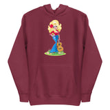 Debut garment mockup | Smoky Mountain Glam (Hoodie) | Maroon