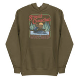 Debut garment mockup | Wolf Bird (Hoodie) | Military Green