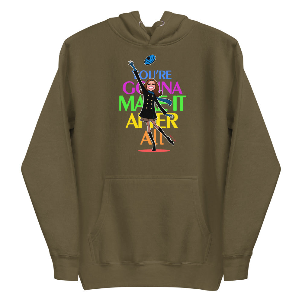 Debut garment mockup | You're Gonna Make It (Hoodie) | Military Green