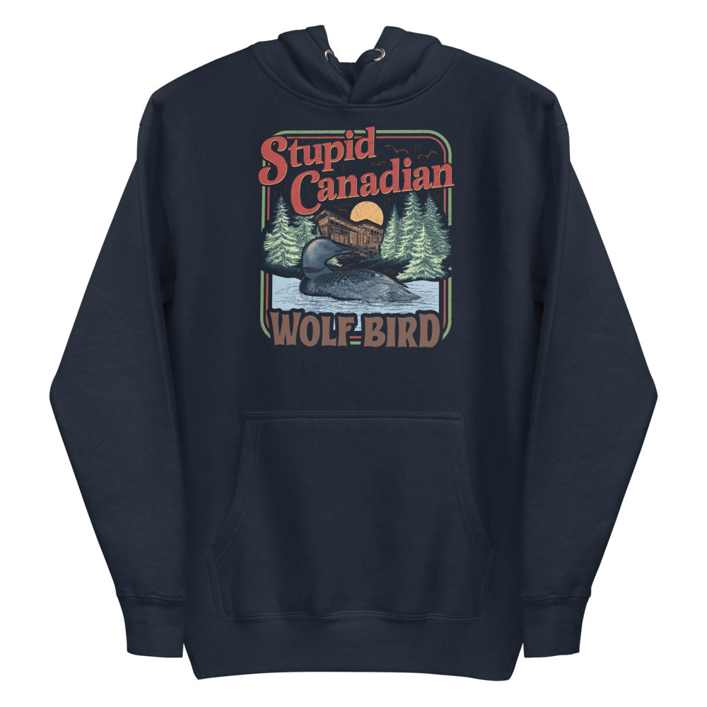 Wolf Bird (Hoodie) - Navy Blazer