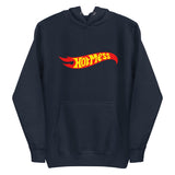 Debut garment mockup | Hot Mess (Hoodie) | Navy Blazer