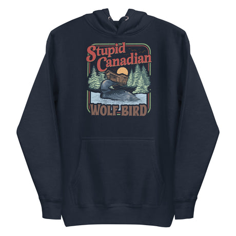 Debut garment mockup | Wolf Bird (Hoodie) | Navy Blazer