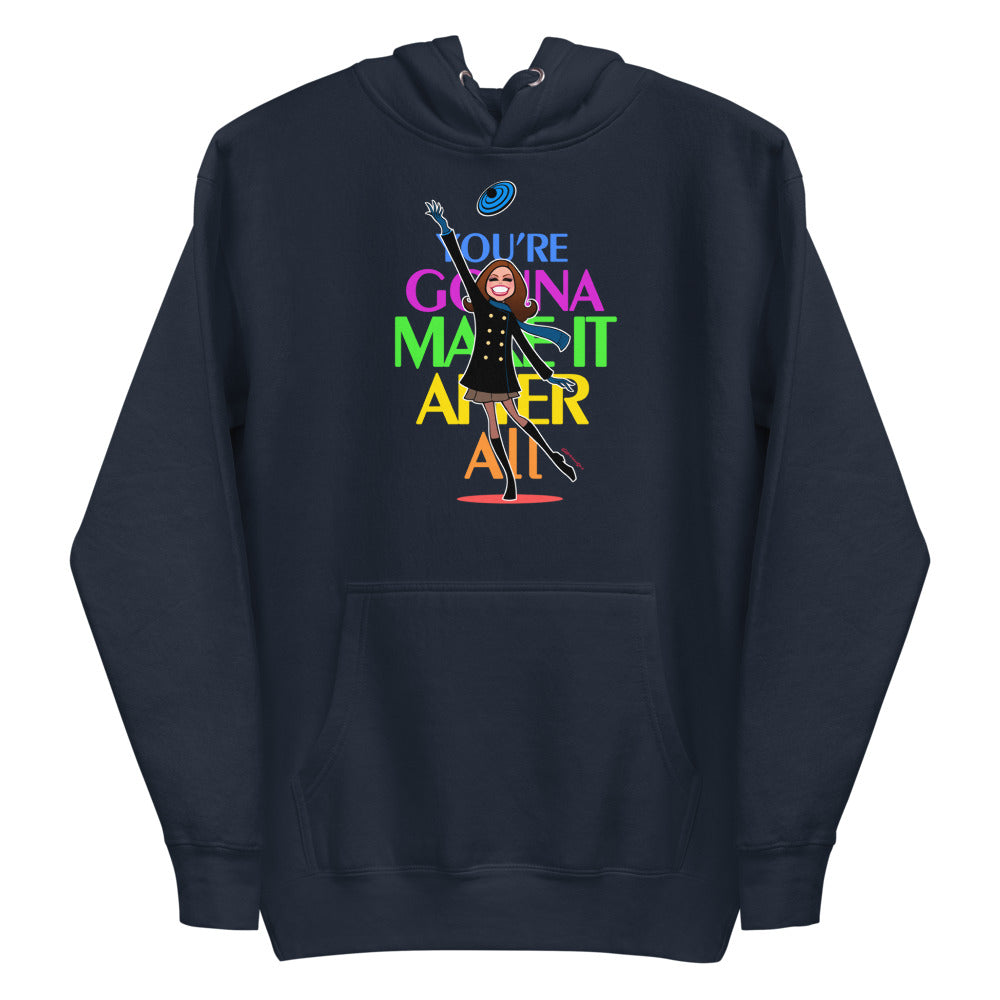Debut garment mockup | You're Gonna Make It (Hoodie) | Navy Blazer