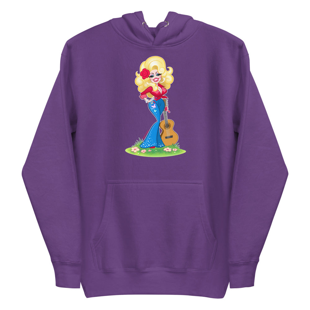 Debut garment mockup | Smoky Mountain Glam (Hoodie) | Purple