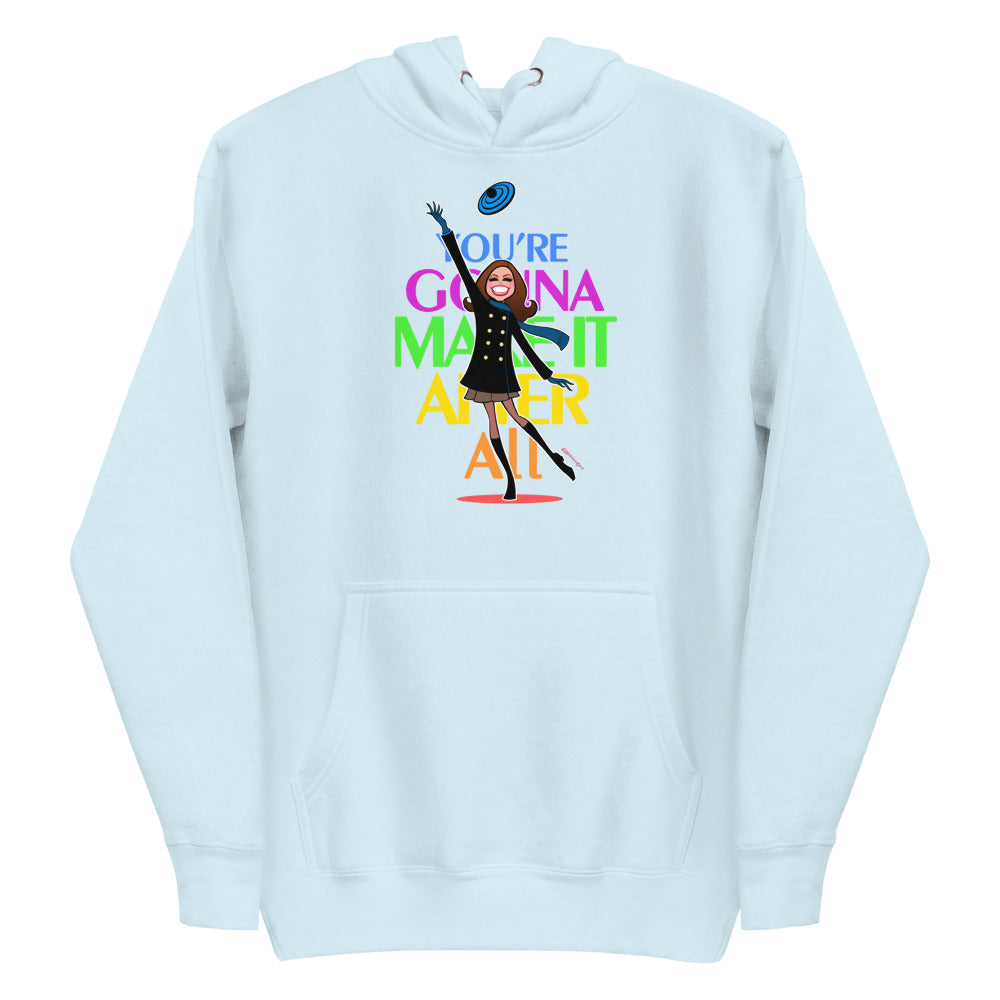 Debut garment mockup | You're Gonna Make It (Hoodie) | Sky Blue