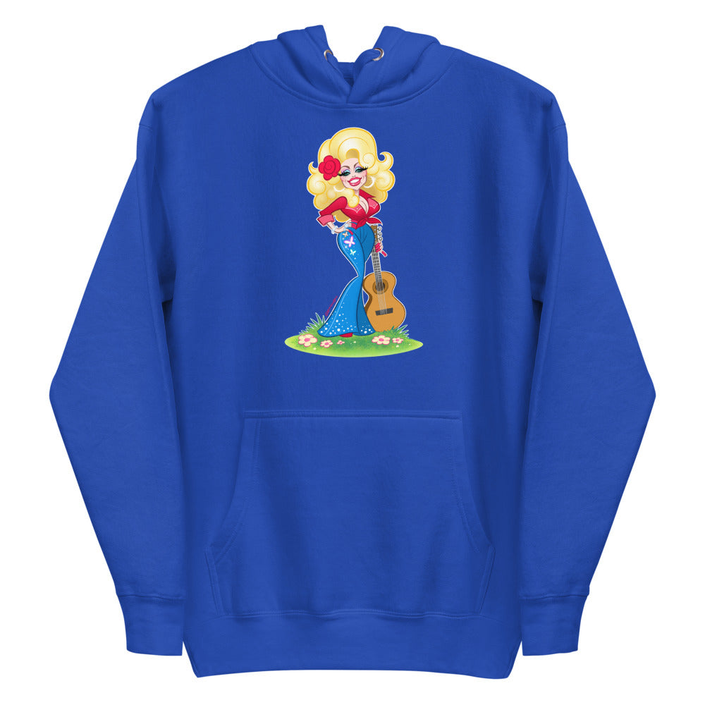 Debut garment mockup | Smoky Mountain Glam (Hoodie) | Team Royal
