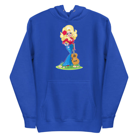 Debut garment mockup | Smoky Mountain Glam (Hoodie) | Team Royal