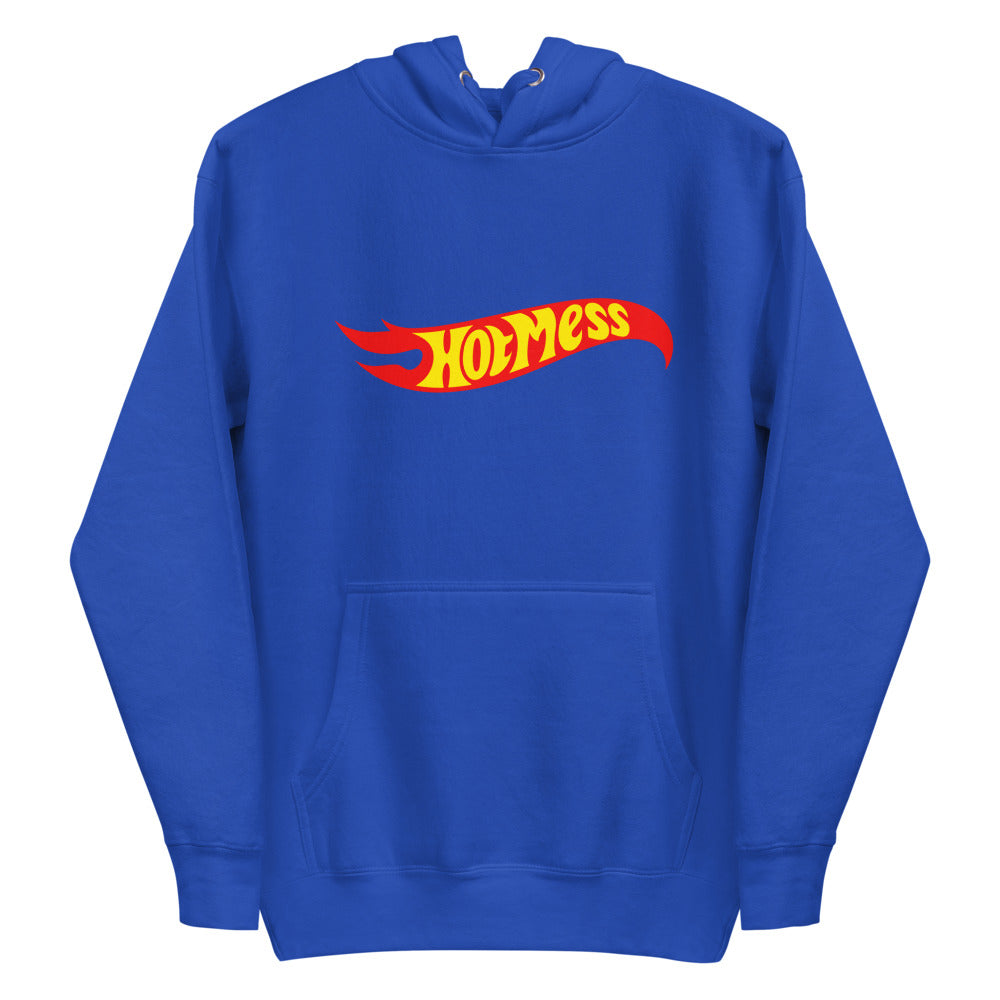 Debut garment mockup | Hot Mess (Hoodie) | Team Royal