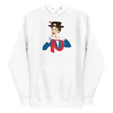Debut garment mockup | Mary Poppers (Hoodie) | White