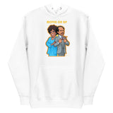 Debut garment mockup | Movin on Up (Hoodie) | White