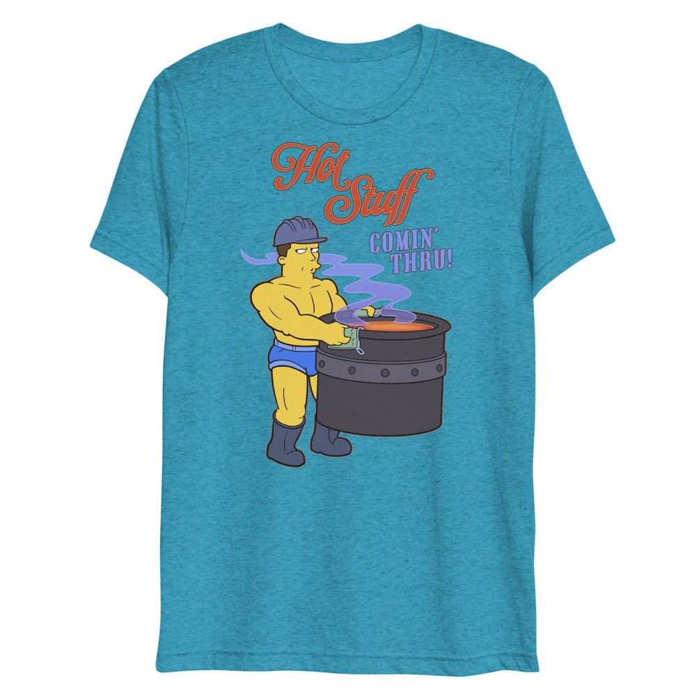 Hot Stuff Comin’ Thru (Triblend) - Aqua Triblend