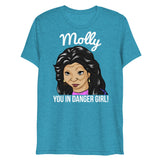 Molly You in Danger Girl (Triblend) - Aqua Triblend