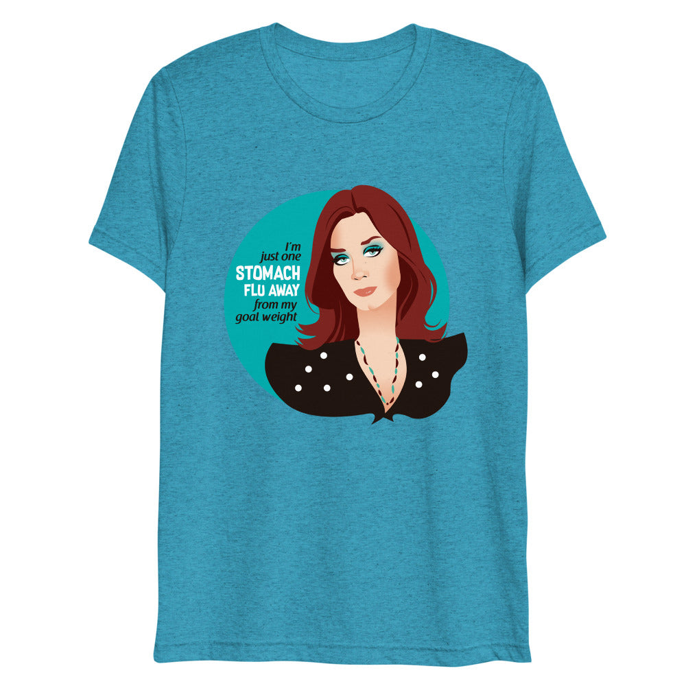 Debut garment mockup | Goal Weight (Triblend) | Aqua Triblend